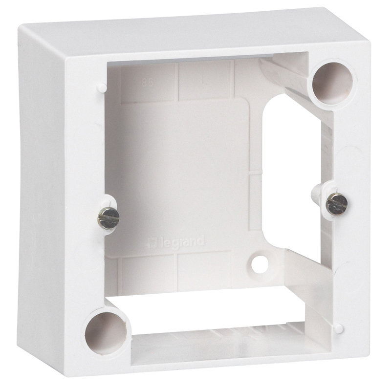 Legrand 096932 - Cadre 1 poste pour pose en saillie prise 20A - 82x82x40mm