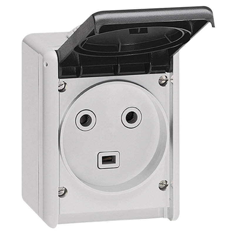 Legrand 096941 - Prise de courant de puissance avec terre - 32A - IP44 - 2 alvéoles