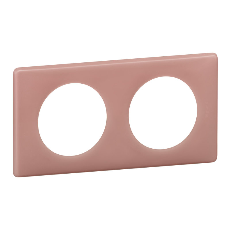 Legrand 098830 - Plaque Céliane - Poudré Vieux rose - 2 postes