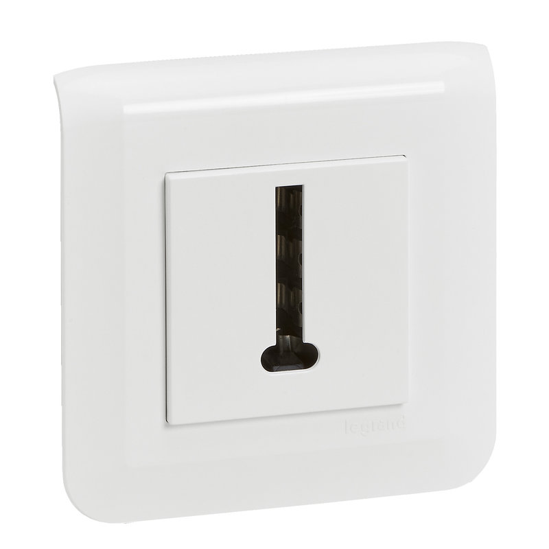 Legrand 099206 - Prise téléphone en T Mosaic blanc avec plaque