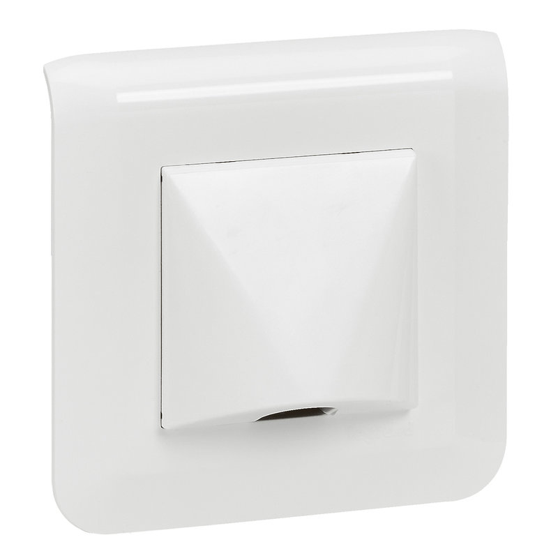 Legrand 099208 - Sortie de câble Mosaic blanc complet avec plaque