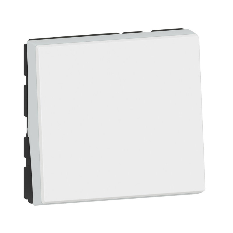 Legrand 099401 - Interrupteur ou va-et-vient Mosaic Easy-Led 10A 2 modules - blanc