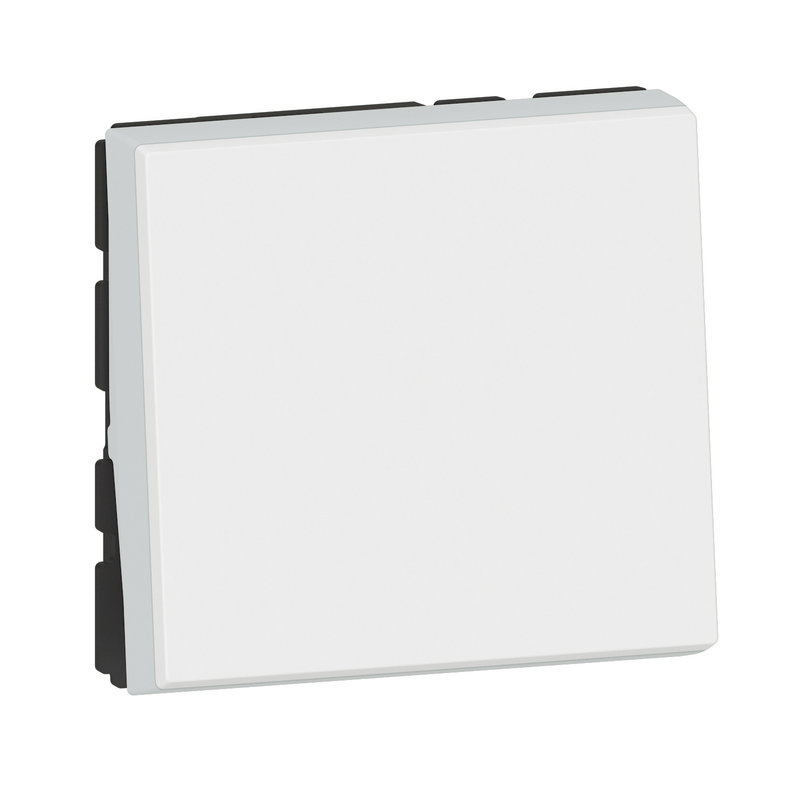 Legrand 099405 - Interrupteur ou va-et-vient témoin voyant Mosaic Easy-Led 10A 2 modules - blanc