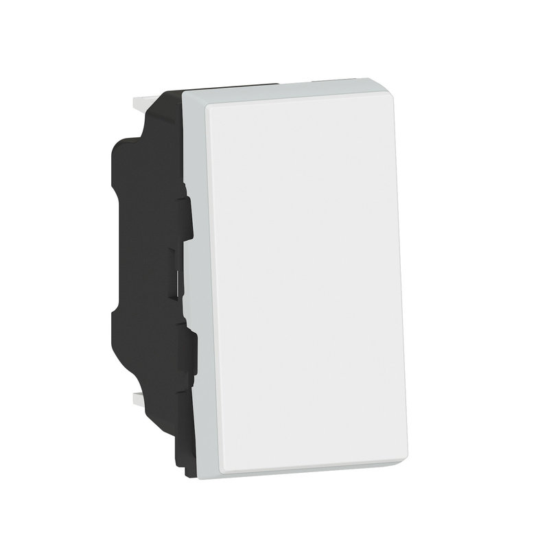 Legrand 099410 - Poussoir Mosaic Easy-Led 6A 1 module - blanc
