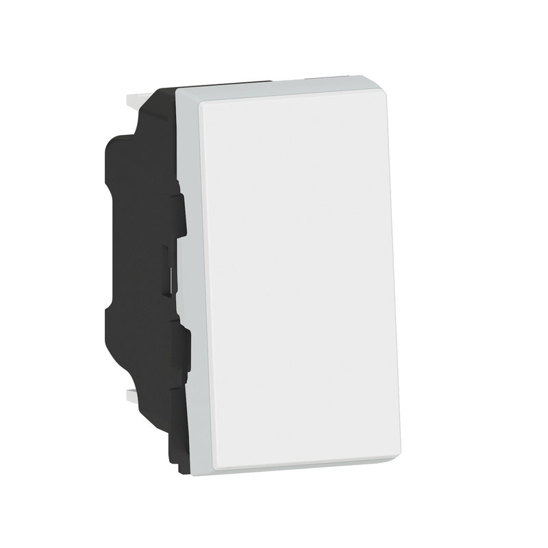 Legrand 099413 - Poussoir lumineux avec voyant Mosaic Easy-Led 6A 1 module - blanc