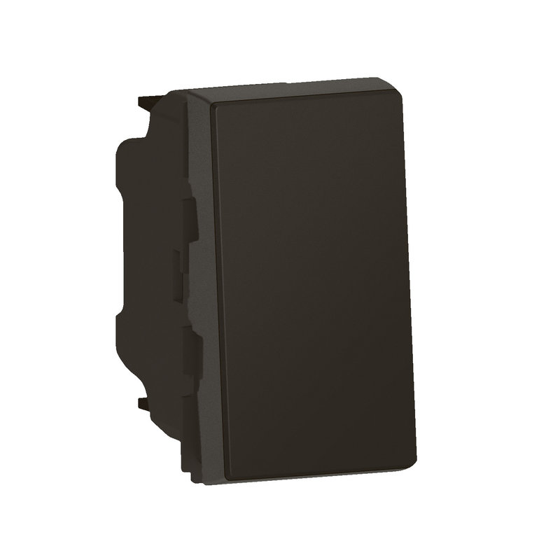 Legrand 099442 - Poussoir Mosaic Easy-Led 6A 1 module - noir mat