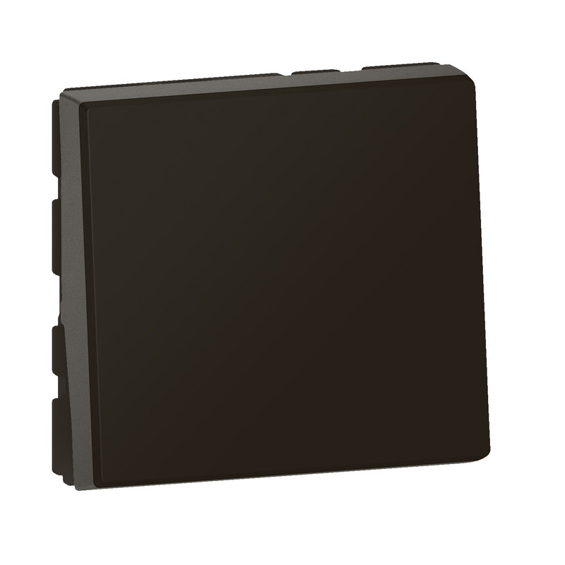 Legrand 099443 - Poussoir Mosaic Easy-Led 6A 2 modules - noir mat