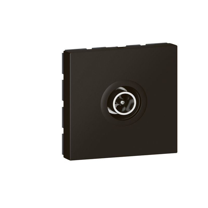 Legrand 099454 - Prise TV Mosaic simple mâle 2 modules - noir mat