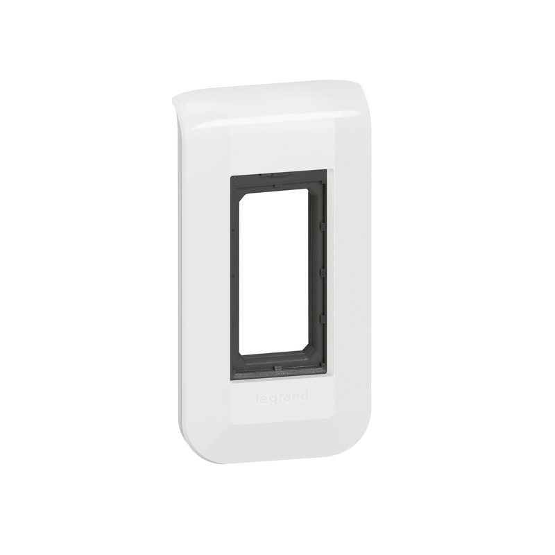 Legrand 099470 - Plaque Mosaic avec support pour 1 module - blanc
