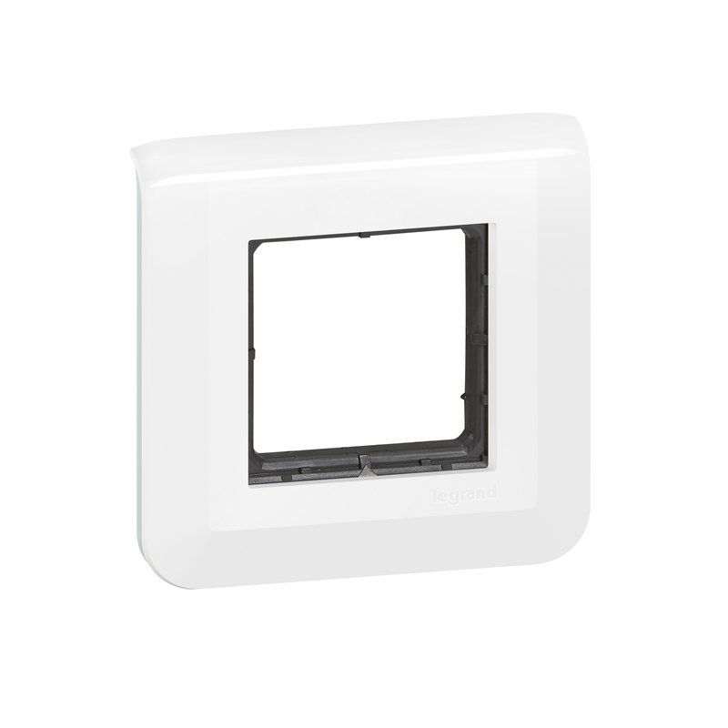 Legrand 099472 - Plaque Mosaic avec support à vis pour 2 modules - blanc