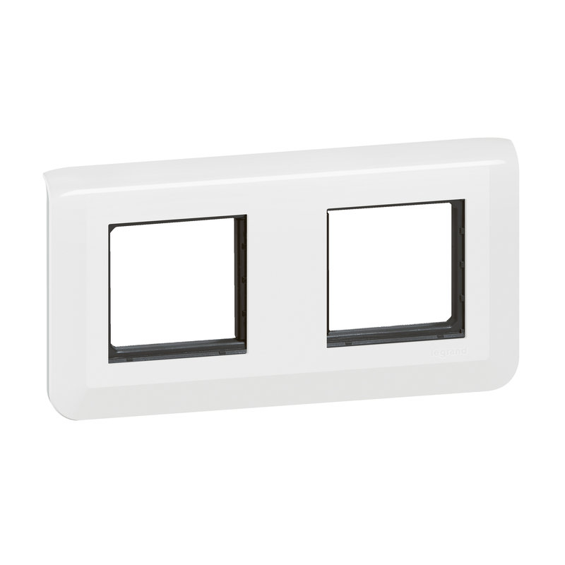 [LEG-099474] Legrand 099474 - Plaque Mosaic avec support pour 2 x 2 modules montage horizontal - blanc