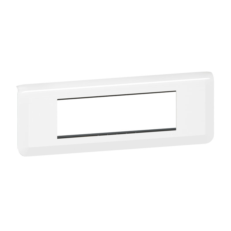 Legrand 099478 - Plaque Mosaic avec support pour 6 modules montage horizontal - blanc