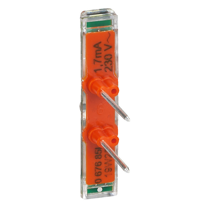 Legrand 099491 - Voyant témoin Mosaic Easy-Led 230V avec repère orange