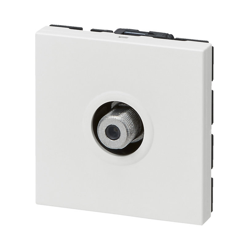 Legrand 099623 - Prise TV typeF à visser Mosaic blanc - 2 modules