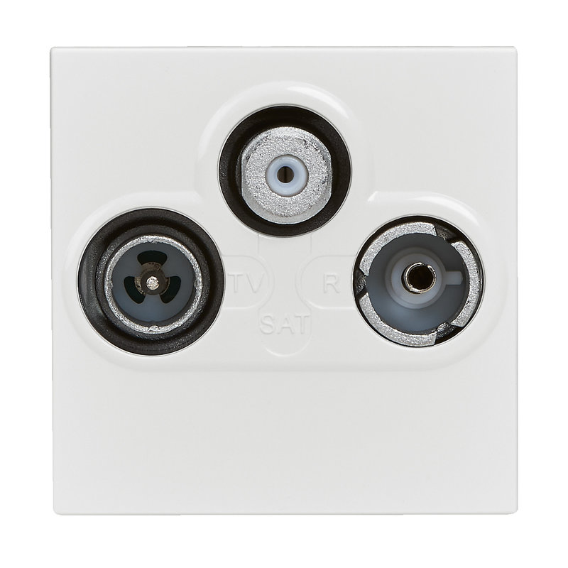 Legrand 099632 - Prise TV-R-SAT DAB+ Mosaic 2 modules - blanc