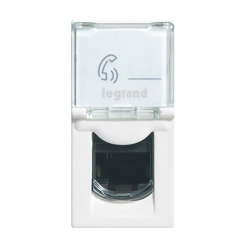 Legrand 099645 - Prise RJ45 catégorie 6 FTP Mosaic 1 module - blanc