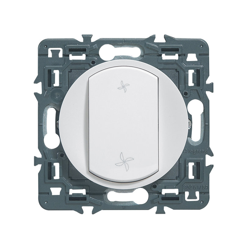 Legrand 099746 - Commande pour VMC Céliane - blanc avec support