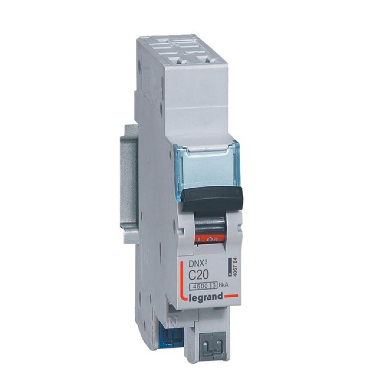 Legrand 100013 - Lot de 50 disjoncteurs DNX³ 4500 Phase + Neutre 20A courbe C - bornes auto
