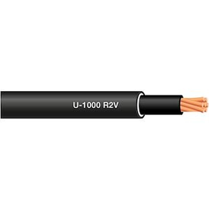 [CAB-1584/1] Câble Électrique U-1000 R2V 1X95 mm² Cuivre Rigide Noir - Prix au mètre