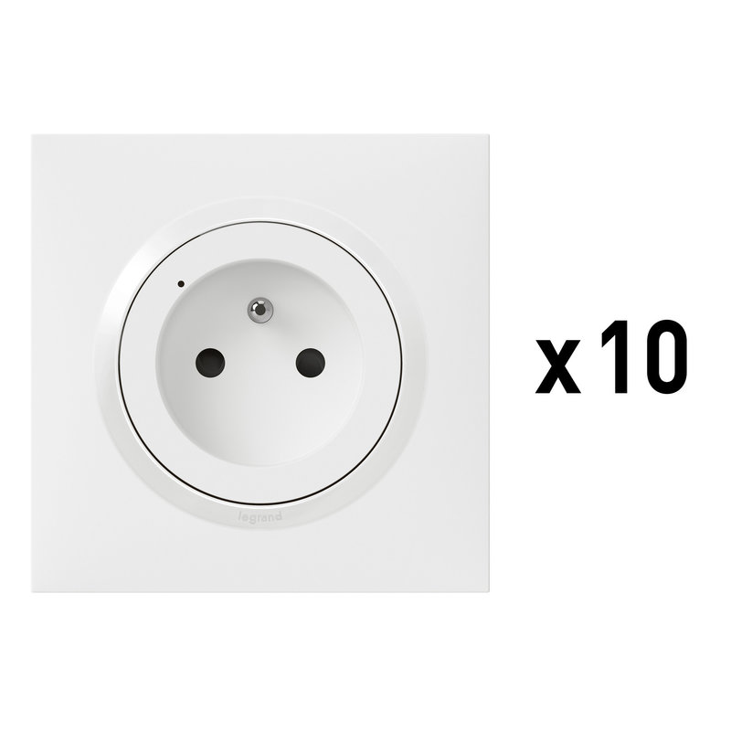 Legrand 100082 - Prise de courant connectée dooxie with Netatmo - blanc