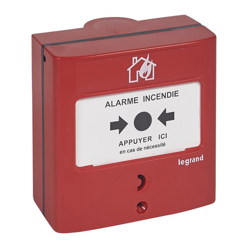 Legrand 138012 - Déclencheur Manuel DM conventionnel standard pour équipement d’alarme incendie