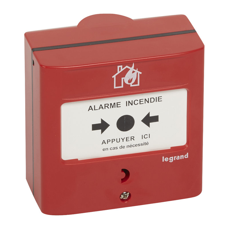 Legrand 138018 - Déclencheur Manuel DM conventionnel double contact - équipement alarme incendie