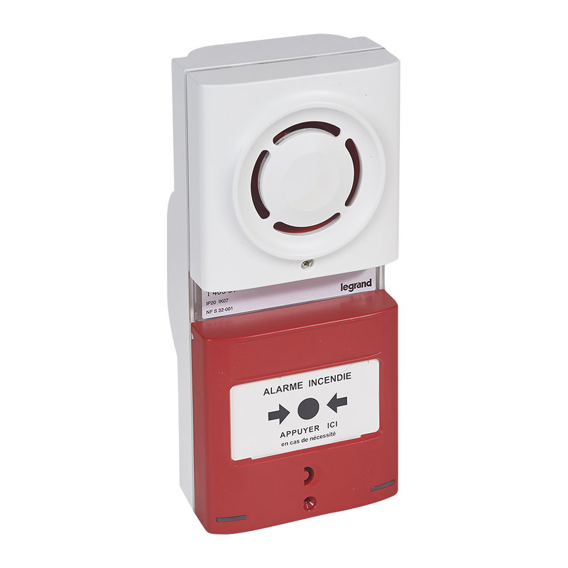 Legrand 140551 - Tableau d'alarme incendie de type4 avec alimentation à pile