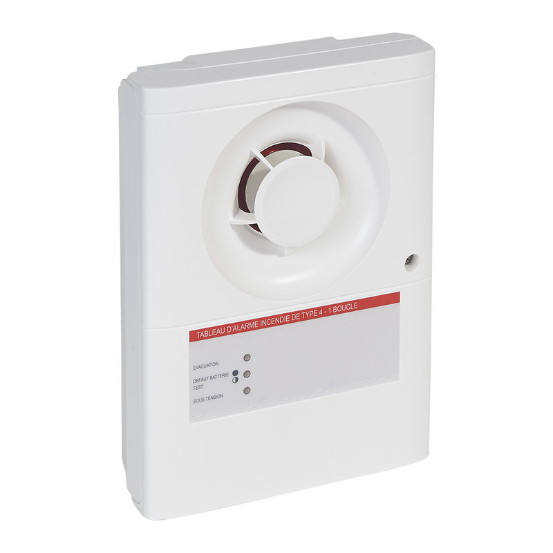 Legrand 140561 - Tableau d'alarme incendie de type 4 - alimentation secteur - 1 boucle