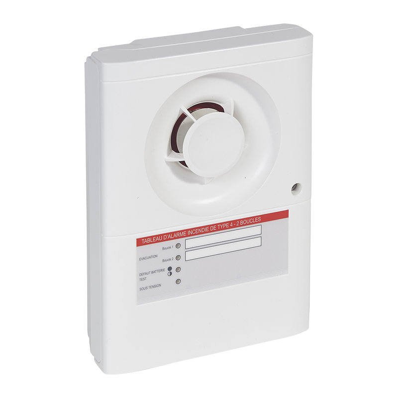 Legrand 140562 - Tableau d'alarme incendie de type 4 - alimentation secteur - 2 boucles