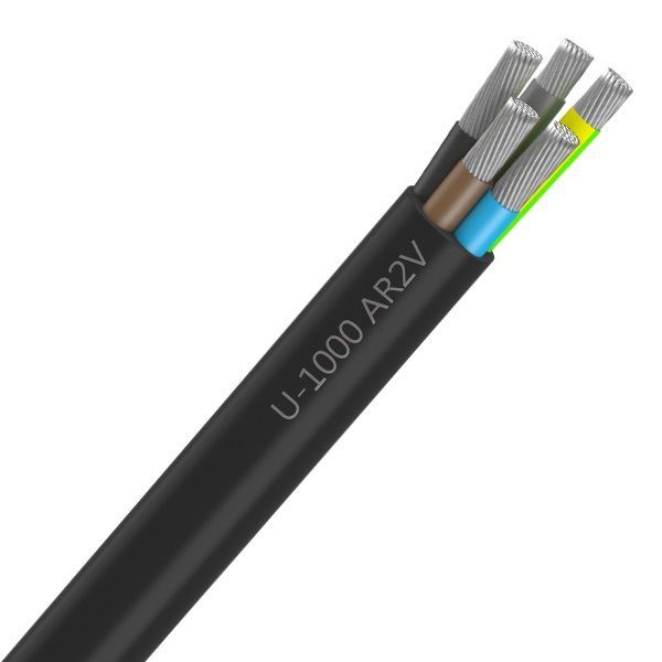 [CAB-1639/1] Câble Électrique U-1000 Ar2V 4X35 mm² Alu Rigide Noir - Prix au mètre