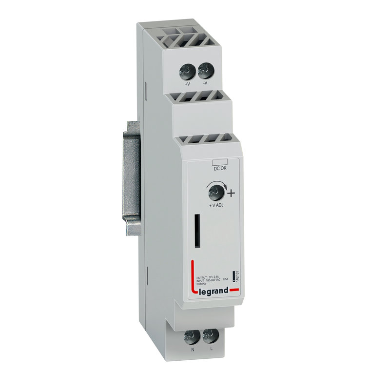 Legrand 146701 - Alimentation à découpage mono - alim 100-240 V~ - 5 V= / 12 W / 2.4 A
