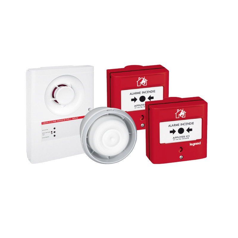 Legrand 140563 - Prêt à poser tableau d'alarme incendie de type4 avec alimentation secteur