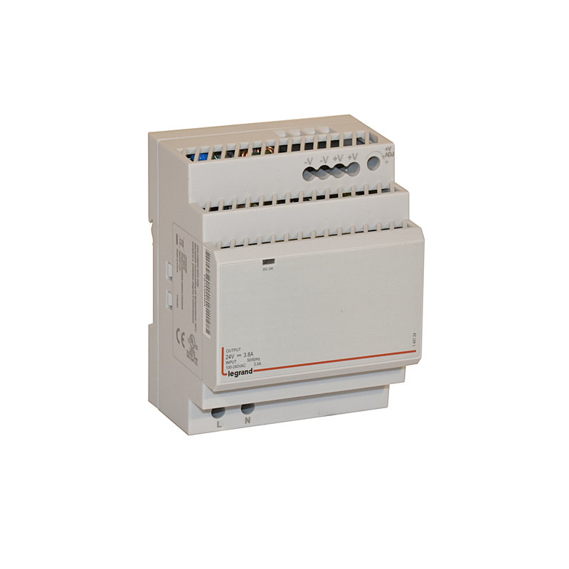 Legrand 146724 - Alimentation à découpage mono - alim 100-240 V~ - 24 V= / 92 W / 3,8 A
