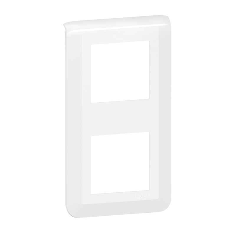 Legrand 200943 - Plaque Mosaic 2x2 modules montage vertical - blanc