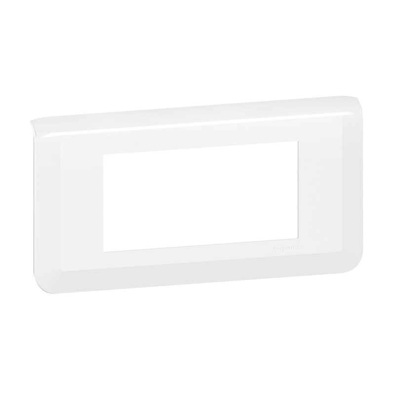 Legrand 200945 - Plaque Mosaic 4 modules montage horizontal - blanc