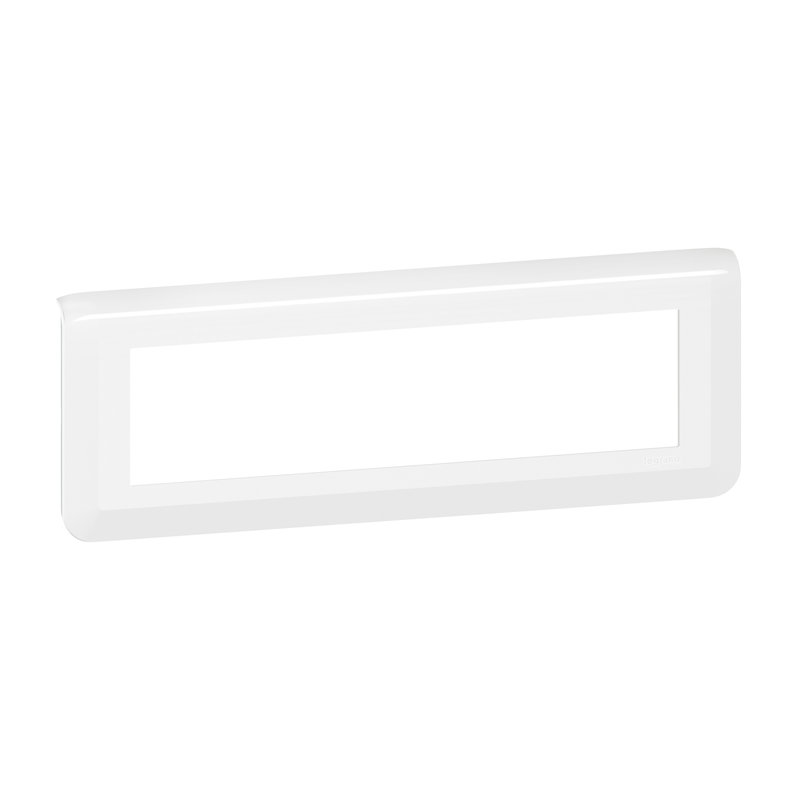 Legrand 200947 - Plaque Mosaic 8 modules montage horizontal - blanc