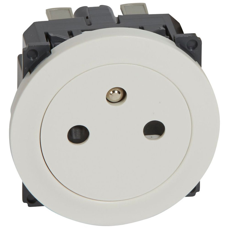 Legrand 200968 - Prise de courant 2P+T Céliane Surface bornes automatiques avec enjoliveur blanc