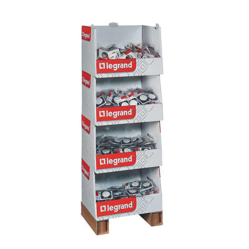 Legrand 300059 - Box standard dooxie 60 interrupteurs + 120 prises et plaques - blanc