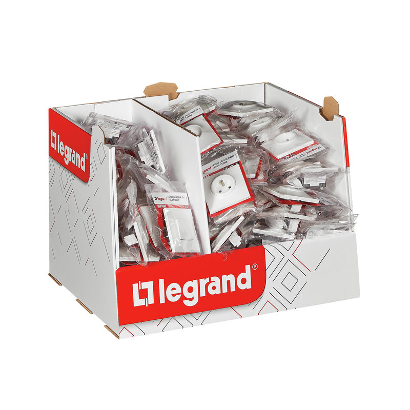 Legrand 300071 - Mini box Neptune 30 interrupteurs et 60 prises 2P+T - blanc