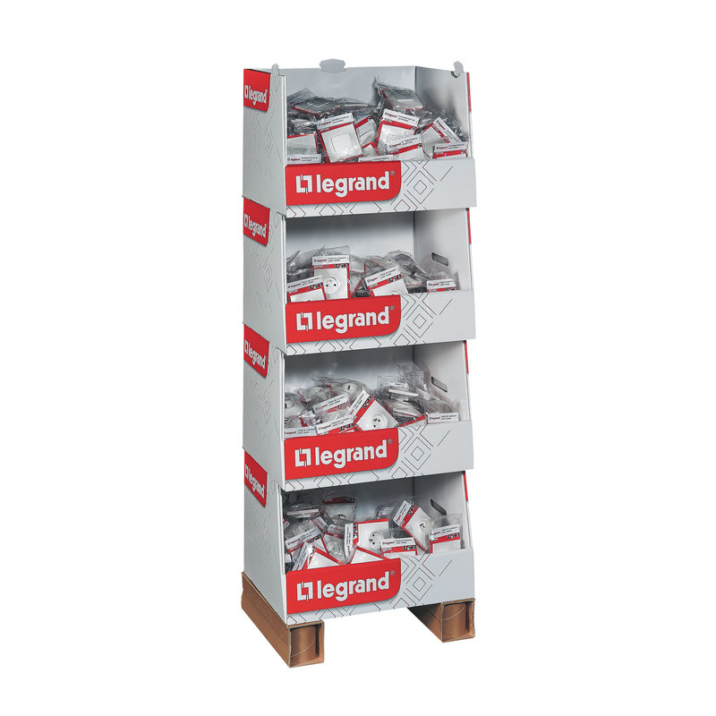Legrand 300072 - Box standard Neptune 75 interrupteurs et 150 prises 2P+T - blanc