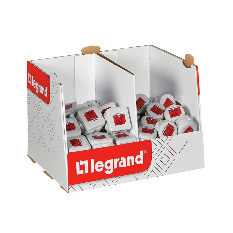 Legrand 300202 - Mini box boîtes de dérivation Plexo 1 postes rondes et carrées
