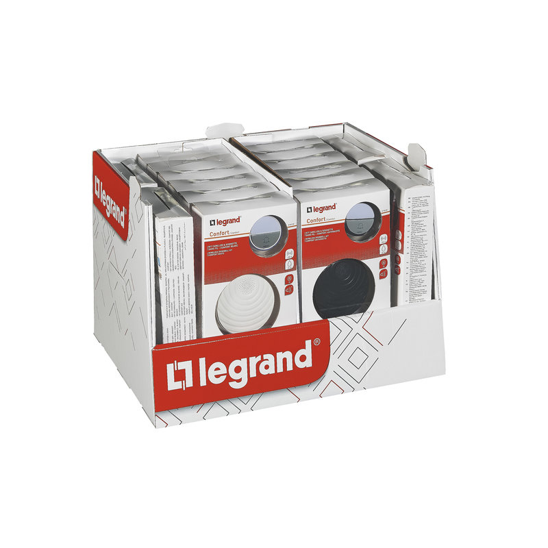 Legrand 300214 - Mini box carillon radio Confort - blanc et anthracite