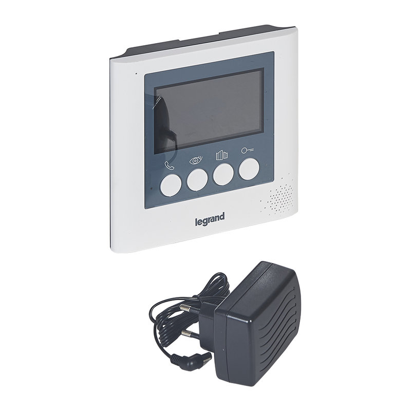 Legrand 369115 - Écran pour poste intérieur supplémentaire - 4,3pouces - blanc
