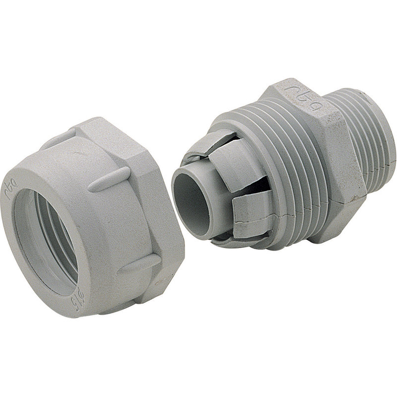 Legrand 382914 - Raccord mâle droit Universale pour conduit PVC Ø intérieur 15,5mm et 16mm PG13,5