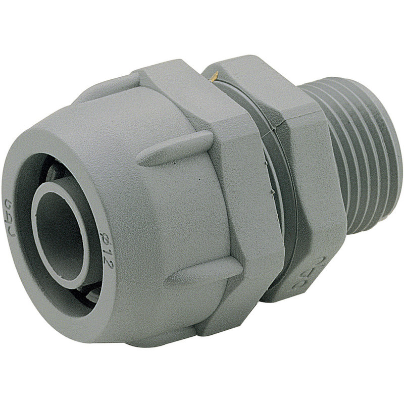 Legrand 382925 - Raccord mâle droit Universale pour conduit PVC Ø intérieur 20,5mm et 21mm ISO25