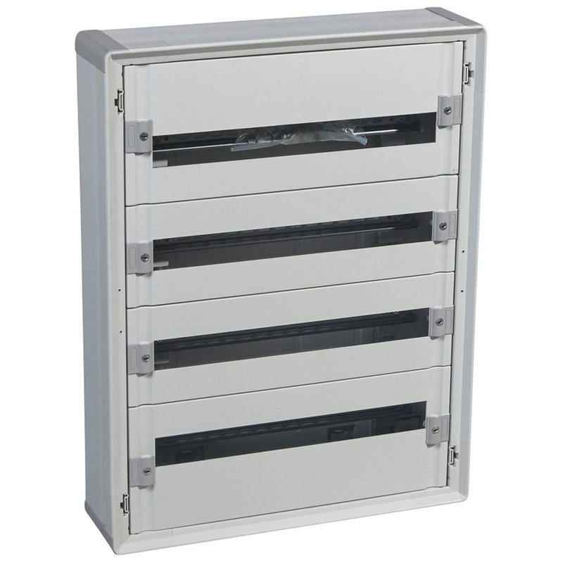 Legrand 401804 - Coffret distribution isolant XL³160 tout modulaire 4 rangées - 96 modules
