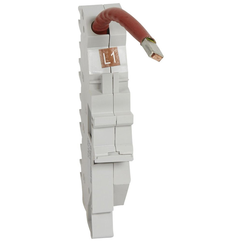 Legrand 404518 - Base support à fil HX³ 400A - pour DX³ unipolaire 1,5 mod/pôle - Phase L1