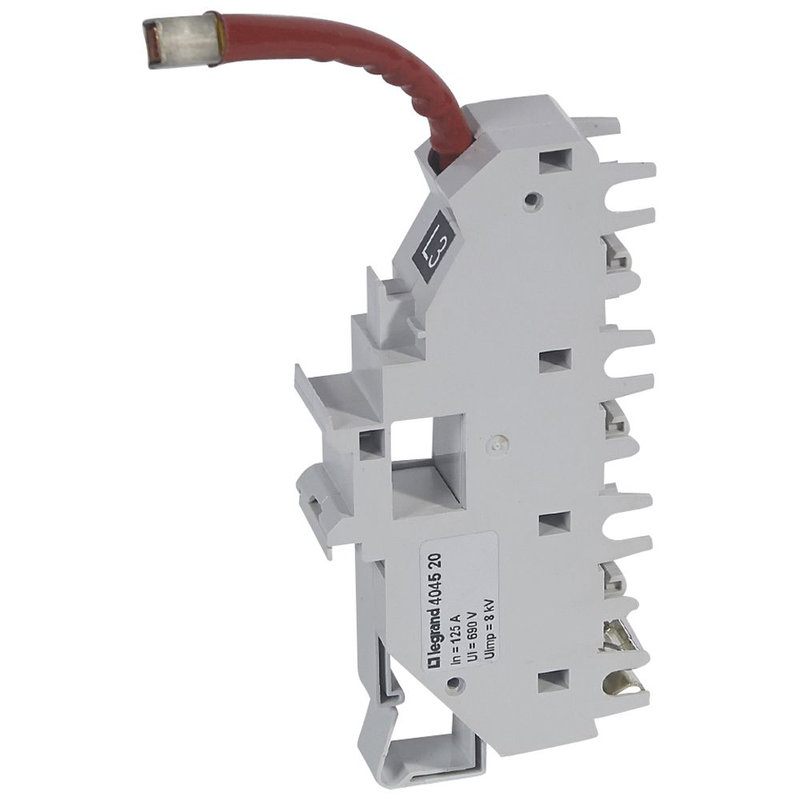 Legrand 404520 - Base support à fil HX³ 400A - pour DX³ unipolaire 1,5 mod/pôle - Phase L3