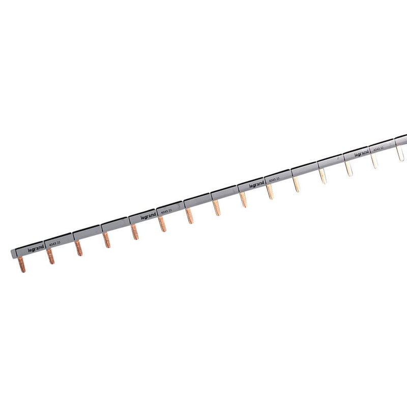 Legrand 404933 - Peigne d'alimentation HX³ - 1P - universel Ph + N - L.1m - entraxe dents 1,5 mod