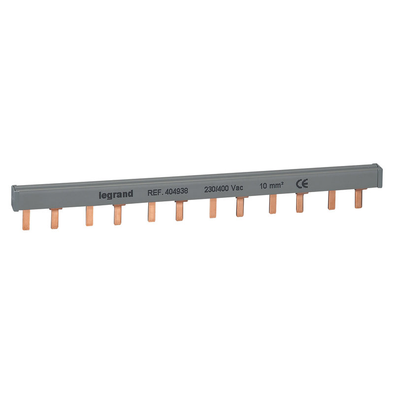 Legrand 404938 - Peigne d'alimentation 2P HX³ traditionnel pour bornes vis - longueur 12 modules
